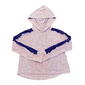 Girls | Justice | Hoodie | Gray | 6/7